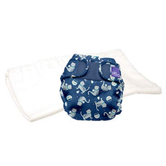 Bambino Mio, mioduo two-piece cloth diaper, feline fiesta, size 1 (<9kgs)