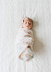 Copper Pearl Large Premium Knit Baby Swaddle Receiving Blanket"Enchanted" by Copper Pearl