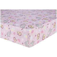 Jungle Flowers 2-Pack Microfiber Fitted Crib Sheet Set by Sammy & Lou®