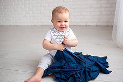 Copper Pearl Large Premium Knit Baby Swaddle Receiving Blanket River, 9.6 Ounces