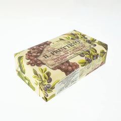 Nesti Dante Il Frutteto Italian Nourishing and Illuminating Bar Soap, Red Grapes and Blueberry, 250 Grams