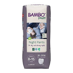 Bambo Nature Eco Friendly Dreamy Night Pants for Girls 8-15 Years 10ct