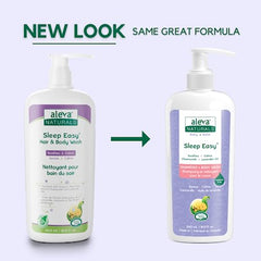 Aleva Naturals Sleep Easy Hair and Body Wash for Babies & Toddlers, Gentle on Eyes, Lavender, 8 Fl Oz