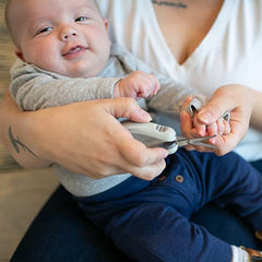 Dr. Brown’s™ Safe Squeeze Nail Scissors with Rounded Blade Tip and 100% Silicone Handle for Infant & Baby