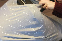 Copper Pearl Baby Car Seat Cover Canopy and Nursing Cover Multi-Use Stretchy 5 in 1 Gift"Dash"