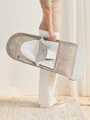 BabyBjörn Extra fabric seat for Bouncer Balance Soft, Mesh, Gray Beige/White