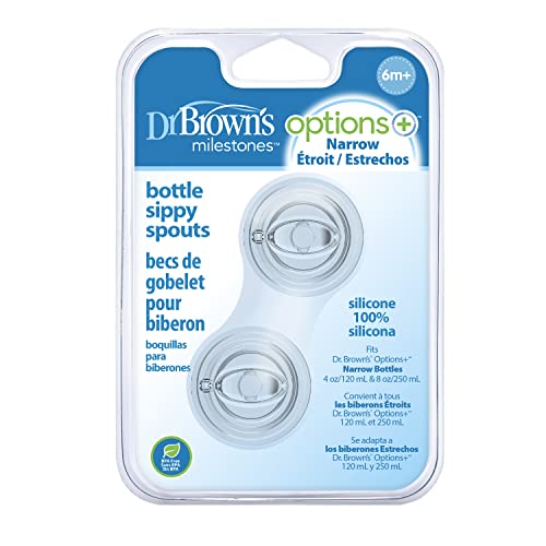 Dr. Brown's® Options+™ Standard Narrow Bottle Sippy Spouts (2-Pack)