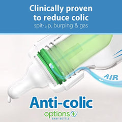 Dr. Brown's Options+ Slow Flow Preemie and Newborn Anti-Colic Bottle Set with 4oz Bottles and HappyPaci