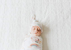 Copper Pearl Large Premium Knit Baby Swaddle Receiving Blanket"Enchanted" by Copper Pearl