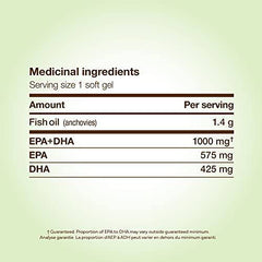 Nature's Way NutraSea One Daily Omega 3 Supplement, High Potency Liquid Gels, Fresh Mint, 30 Soft Gels