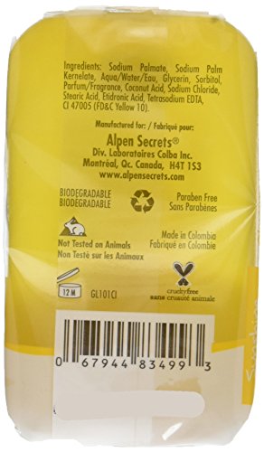 Alpen Secrets Sunshine Citrus Glycerin Soap (4 Pack)