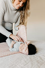 Copper Pearl Baby Stretchy Soft Knit Headband Bow Star