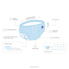 Bambino Mio, reusable swim diaper, tropical, small (<6 months), 3 pack