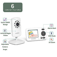HelloBaby Video Baby Monitor HB30, Black