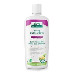 Aleva Naturals Bubble Bath - Long Lasting Moisture for Sensitive Skin, Made with Natural and Organic Ingredients with Fresh Berry Scent, for Newborn Babies and Toddlers - 8 Fl Oz