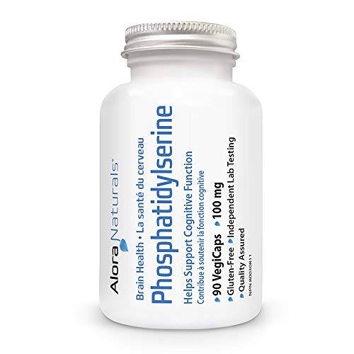 Alora Naturals - Phosphatidylserine 100 mg - an essential fatty acid that helps improve memory and cognitive function - 90 Vegetarian Capsules