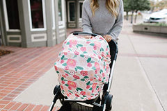 Copper Pearl Baby Car Seat Cover Canopy and Nursing Cover Multi-Use Stretchy 5 in 1 Gift"Holly" by Copper Pearl