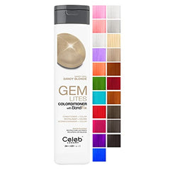 Celeb Luxury Intense Color Depositing Colorditioner Conditioner + Bondfix Bond Rebuilder, Vegan, Sustainably Sourced Plant-Based, Semi-Permanent, Viral and Gem Lites Colorditioners