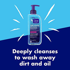 Clean & Clear night relaxing deep cleaning face wash, oil-free, 240 ml