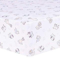 Safari Yearbook 4 Piece Crib Bedding Set by Sammy & Lou, Blue, 55348
