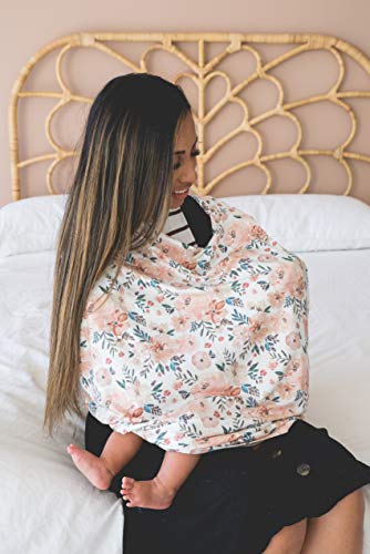 Copper Pearl Baby Car Seat Cover Canopy and Nursing Cover Multi-Use Stretchy 5-In-1 Gift "Autumn"