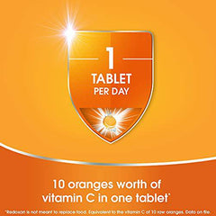 Redoxon Double Action Vitamin C And Zinc - Vitamin C With Zinc Effervescent Tablets For Immunity Support, Zinc And Vitamin C Supplement, Immune Support For Adults, 15 Orange Flavour Tablets