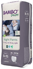Bambo Nature Eco Friendly Dreamy Night Pants for Girls 8-15 Years 10ct