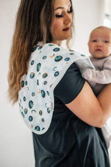 Copper Pearl Baby Burp Cloth Large 21''x10'' Size Premium Absorbent Triple Layer 3 Pack Gift Set "Galaxy" by Copper Pearl