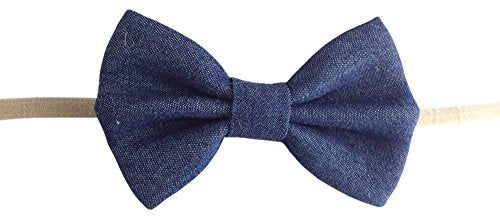 Baby Wisp Baby Headband Denim Bow