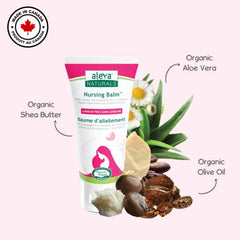 Aleva Naturals Hypoallergenic Nursing Balm Breastfeeding Nipple Cream for Mothers, Plant-Based Natural and Organic Formula, Sensitive Skin Friendly - 1.7 fl. oz / 50ml, Clear