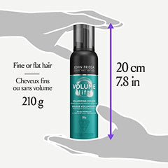 John Frieda Volume Lift Volumizing Mousse Duo, for lightweight, Fuller Styled Hair | Phthalate-Free Formula, Cruelty Free (Pack of 2)