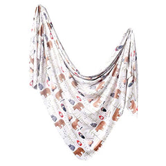Copper Pearl Large Premium Knit Baby Swaddle Receiving Blanket "Lumberjack" X002DGNZON