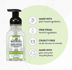 J.R. Watkins Aloe and Green Tea Foaming Hand Soap For Bathroom or Kitchen, Scented, USA Made And Cruelty Free, 266 Milliliters