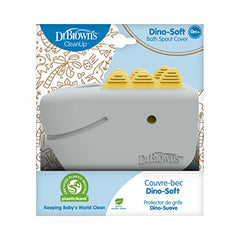 Dr. Brown’s CleanUp Dino-Soft Baby Bath Spout Cover, Soft and Safe on Tub Faucet, Toddler Bathtub Safety for Kids, BPA Free, Certified Plastic Neutral