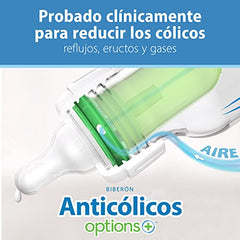 Dr. Brown's Options+ Slow Flow Preemie and Newborn Anti-Colic Bottle Set with 4oz Bottles and HappyPaci