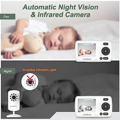 HelloBaby Video Baby Monitor HB30, Black