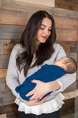 Copper Pearl Large Premium Knit Baby Swaddle Receiving Blanket River, 9.6 Ounces
