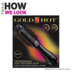 Gold N Hot Professional Ionic Volumizer dryer and styler for Textured Hair