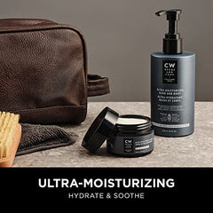 CW Beggs Ultra Moisturizer Hand and Body for Men, Normal to Dry Skin, Cream, Hypoallergenic, Fragrance-Free, Paraben-Free, Alcohol-Free, Mineral Oil-Free, Cruelty-Free, 250 mL