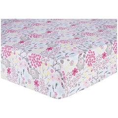 Jungle Flowers 2-Pack Microfiber Fitted Crib Sheet Set by Sammy & Lou®