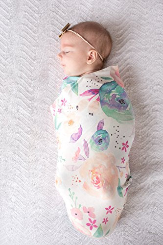 Copper Pearl Bloom Swaddle Blanket