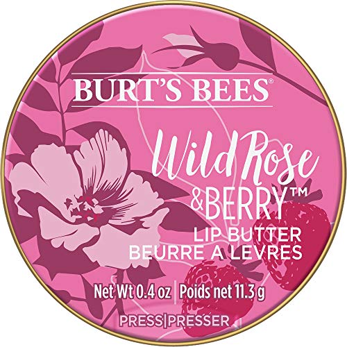 Burt's Bees 100% natural origin Moisturizing Lip Butter with Wild Rose and Berry, 11.3 Grams