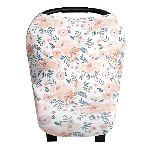 Copper Pearl Baby Car Seat Cover Canopy and Nursing Cover Multi-Use Stretchy 5-In-1 Gift "Autumn"
