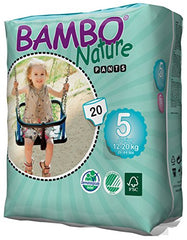 Bambo Nature Baby Training Pants Classic, Size 5 (26-44 lbs), 20 Count
