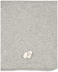 Amazon Essentials Baby Burp Cloths One Size, 6-Pack Grey Bunnies,