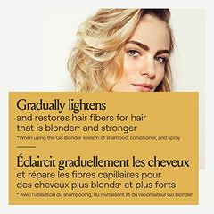 John Frieda Go Blonder Duo for Blondes, Lightening Shampoo and Conditioner, Gradually lightens and brightens natural, colour-treated and highlighted blonde hair, peroxide and ammonia free