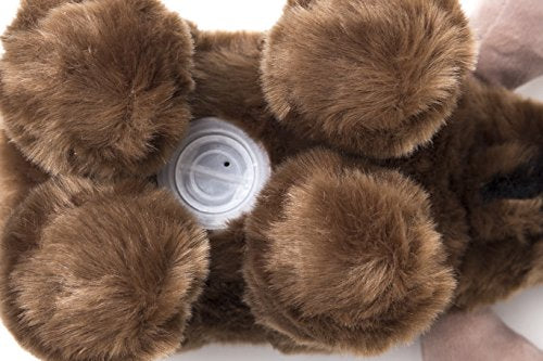 Carstens PB201 Plush Moose Kids Coin Bank, Brown Large