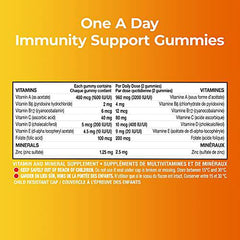 One A Day Gummies Plus Immunity Support Multivitamin, With Zinc and Extra Vitamin C*