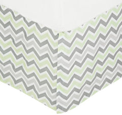American Baby Company 100% Cotton Tailored Crib Skirt with Pleat, Celery, for Boys and Girls