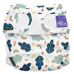 Bambino Mio, mioduo cloth diaper cover, little leaves, size 1 (<21lbs)
